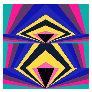 Kaynak için vektör renkli geometrik ve eğri arkaplan deseni