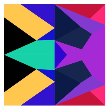 Kaynak için vektör renkli geometrik ve eğri arkaplan deseni