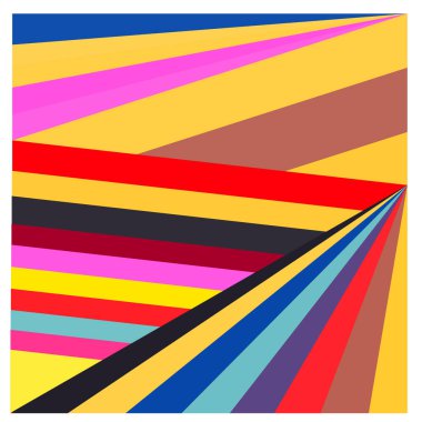 Kaynak için vektör renkli geometrik ve eğri arkaplan deseni