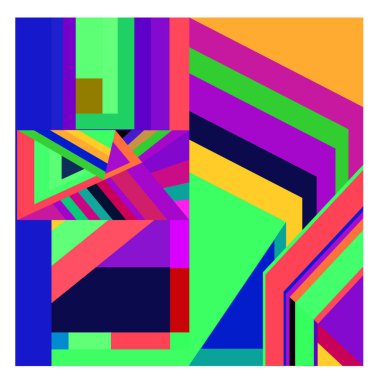 Kaynak için vektör renkli geometrik ve eğri arkaplan deseni