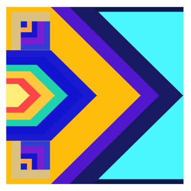 Kaynak için vektör renkli geometrik ve eğri arkaplan deseni