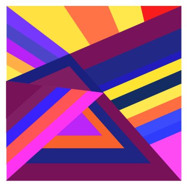 Kaynak için vektör renkli geometrik ve eğri arkaplan deseni