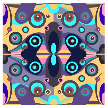 Kaynak için vektör renkli geometrik ve eğri arkaplan deseni