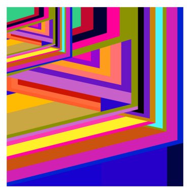 Kaynak için vektör renkli geometrik ve eğri arkaplan deseni