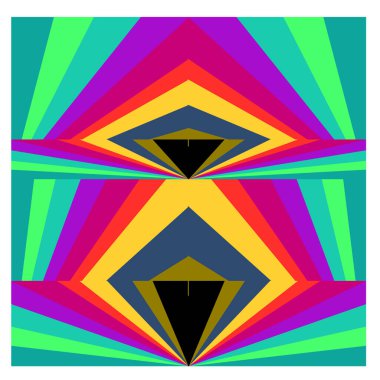 Kaynak için vektör renkli geometrik ve eğri arkaplan deseni