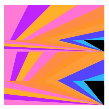 Kaynak için vektör renkli geometrik ve eğri arkaplan deseni