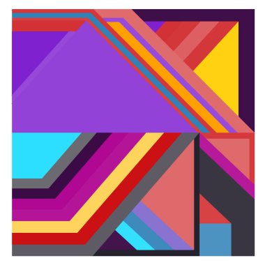 Kaynak için vektör renkli geometrik ve eğri arkaplan deseni