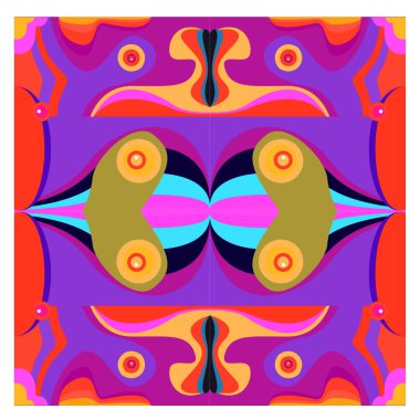 Kaynak için vektör renkli geometrik ve eğri arkaplan deseni