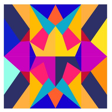 Kaynak için vektör renkli geometrik ve eğri arkaplan deseni