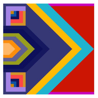 Kaynak için vektör renkli geometrik ve eğri arkaplan deseni