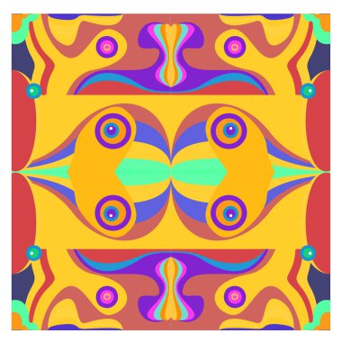 Kaynak için vektör renkli geometrik ve eğri arkaplan deseni