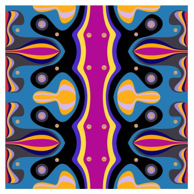 Kaynak için vektör renkli geometrik ve eğri arkaplan deseni