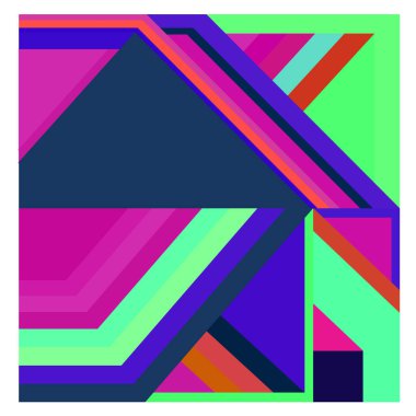 Kaynak için vektör renkli geometrik ve eğri arkaplan deseni