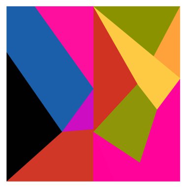 Kaynak için vektör renkli geometrik ve eğri arkaplan deseni