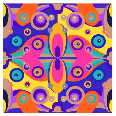 Kaynak için vektör renkli geometrik ve eğri arkaplan deseni