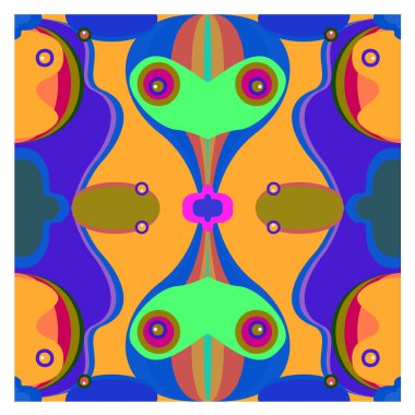 Kaynak için vektör renkli geometrik ve eğri arkaplan deseni