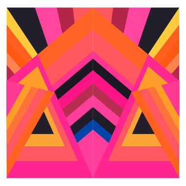 Kaynak için vektör renkli geometrik ve eğri arkaplan deseni