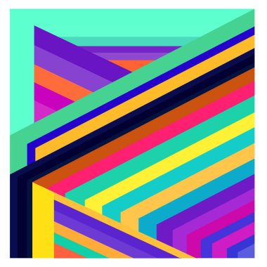 Kaynak için vektör renkli geometrik ve eğri arkaplan deseni