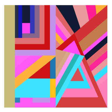 Kaynak için vektör renkli geometrik ve eğri arkaplan deseni