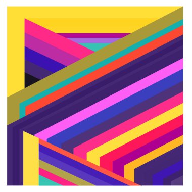 Kaynak için vektör renkli geometrik ve eğri arkaplan deseni