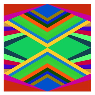 Kaynak için vektör renkli geometrik ve eğri arkaplan deseni