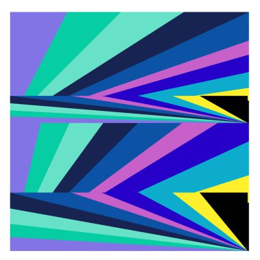 Kaynak için vektör renkli geometrik ve eğri arkaplan deseni