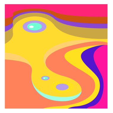 Kaynak için vektör renkli geometrik ve eğri arkaplan deseni