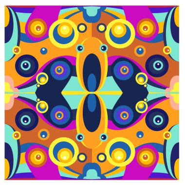 Kaynak için vektör renkli geometrik ve eğri arkaplan deseni