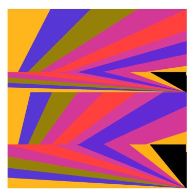 Kaynak için vektör renkli geometrik ve eğri arkaplan deseni