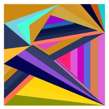 Kaynak için vektör renkli geometrik ve eğri arkaplan deseni