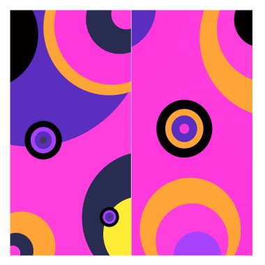 Kaynak için vektör renkli geometrik ve eğri arkaplan deseni