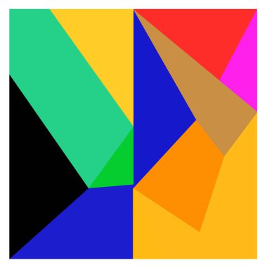 Kaynak için vektör renkli geometrik ve eğri arkaplan deseni