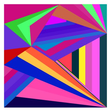 Kaynak için vektör renkli geometrik ve eğri arkaplan deseni