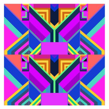 Kaynak için vektör renkli geometrik ve eğri arkaplan deseni