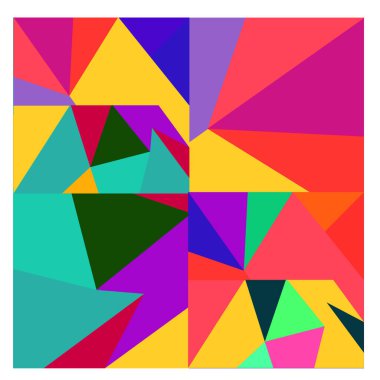 Kaynak için vektör renkli geometrik ve eğri arkaplan deseni