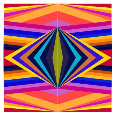 Kaynak için vektör renkli geometrik ve eğri arkaplan deseni