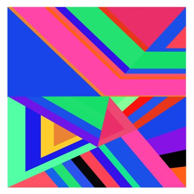 Kaynak için vektör renkli geometrik ve eğri arkaplan deseni