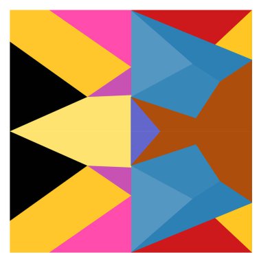 Kaynak için vektör renkli geometrik ve eğri arkaplan deseni