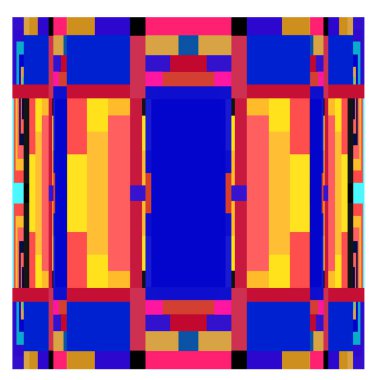Kaynak için vektör renkli geometrik ve eğri arkaplan deseni