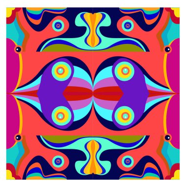 Kaynak için vektör renkli geometrik ve eğri arkaplan deseni