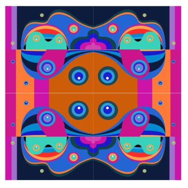 Kaynak için vektör renkli geometrik ve eğri arkaplan deseni