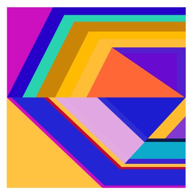 Kaynak için vektör renkli geometrik ve eğri arkaplan deseni