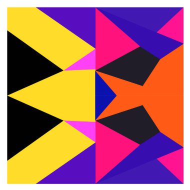 Kaynak için vektör renkli geometrik ve eğri arkaplan deseni