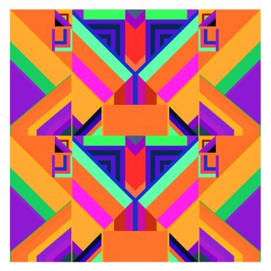 Kaynak için vektör renkli geometrik ve eğri arkaplan deseni