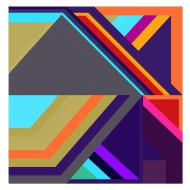 Kaynak için vektör renkli geometrik ve eğri arkaplan deseni