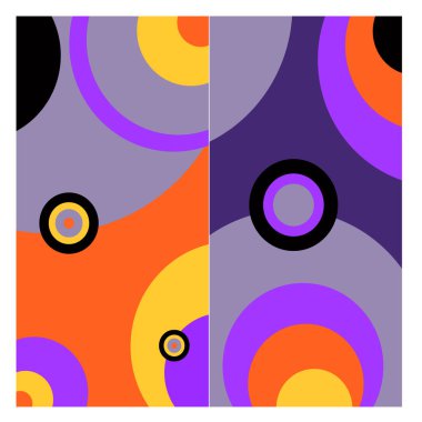 Kaynak için vektör renkli geometrik ve eğri arkaplan deseni