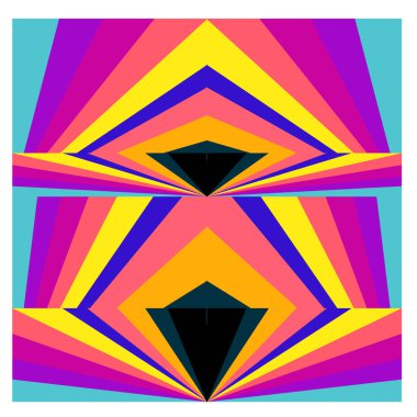 Kaynak için vektör renkli geometrik ve eğri arkaplan deseni