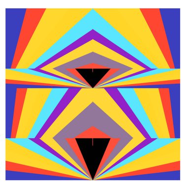 Kaynak için vektör renkli geometrik ve eğri arkaplan deseni