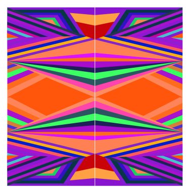 Kaynak için vektör renkli geometrik ve eğri arkaplan deseni