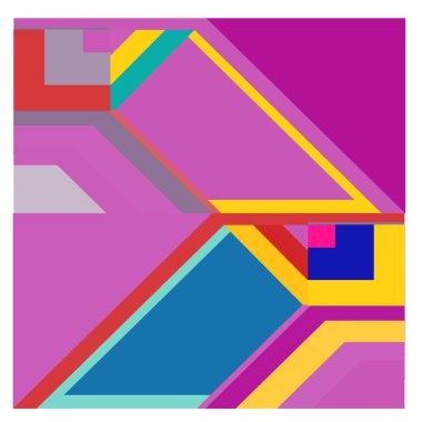 Kaynak için vektör renkli geometrik ve eğri arkaplan deseni